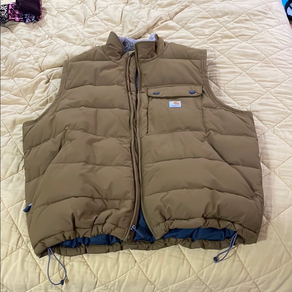 Carhartt Brown Puffer Vest